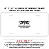 6 X 12 Full Size Aluminum License Plate for Cars and Trucks  Thumbnail