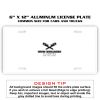 6 X 12 Full Size Aluminum License Plate for Cars and Trucks  Thumbnail