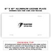 6 X 12 Full Size Aluminum License Plate for Cars and Trucks  Thumbnail