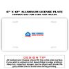 6 X 12 Full Size Aluminum License Plate for Cars and Trucks  Thumbnail