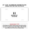 6 X 12 Full Size Aluminum License Plate for Cars and Trucks  Thumbnail