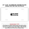 6 X 12 Full Size Aluminum License Plate for Cars and Trucks  Thumbnail
