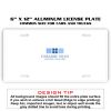 6 X 12 Full Size Aluminum License Plate for Cars and Trucks  Thumbnail