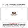 6 X 12 Full Size Aluminum License Plate for Cars and Trucks  Thumbnail