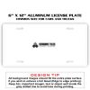 6 X 12 Full Size Aluminum License Plate for Cars and Trucks  Thumbnail