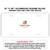 6 X 12 Full Size Aluminum License Plate for Cars and Trucks  Thumbnail