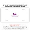 6 X 12 Full Size Aluminum License Plate for Cars and Trucks  Thumbnail