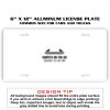 6 X 12 Full Size Aluminum License Plate for Cars and Trucks  Thumbnail