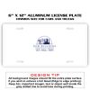 6 X 12 Full Size Aluminum License Plate for Cars and Trucks  Thumbnail
