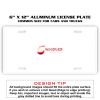 6 X 12 Full Size Aluminum License Plate for Cars and Trucks  Thumbnail