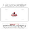 6 X 12 Full Size Aluminum License Plate for Cars and Trucks  Thumbnail