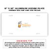 6 X 12 Full Size Aluminum License Plate for Cars and Trucks  Thumbnail