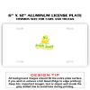 6 X 12 Full Size Aluminum License Plate for Cars and Trucks  Thumbnail