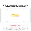 6 X 12 Full Size Aluminum License Plate for Cars and Trucks  Thumbnail