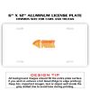 6 X 12 Full Size Aluminum License Plate for Cars and Trucks  Thumbnail
