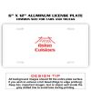 6 X 12 Full Size Aluminum License Plate for Cars and Trucks  Thumbnail