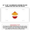 6 X 12 Full Size Aluminum License Plate for Cars and Trucks  Thumbnail