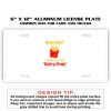 6 X 12 Full Size Aluminum License Plate for Cars and Trucks  Thumbnail