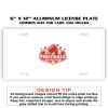 6 X 12 Full Size Aluminum License Plate for Cars and Trucks  Thumbnail
