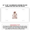 6 X 12 Full Size Aluminum License Plate for Cars and Trucks  Thumbnail