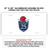 6 X 12 Full Size Aluminum License Plate for Cars and Trucks  Thumbnail