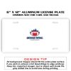 6 X 12 Full Size Aluminum License Plate for Cars and Trucks  Thumbnail