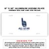 6 X 12 Full Size Aluminum License Plate for Cars and Trucks  Thumbnail