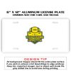 6 X 12 Full Size Aluminum License Plate for Cars and Trucks  Thumbnail