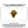 6 X 12 Full Size Aluminum License Plate for Cars and Trucks  Thumbnail
