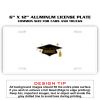 6 X 12 Full Size Aluminum License Plate for Cars and Trucks  Thumbnail