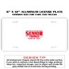 6 X 12 Full Size Aluminum License Plate for Cars and Trucks  Thumbnail