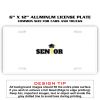 6 X 12 Full Size Aluminum License Plate for Cars and Trucks  Thumbnail