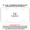 6 X 12 Full Size Aluminum License Plate for Cars and Trucks  Thumbnail