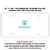 6 X 12 Full Size Aluminum License Plate for Cars and Trucks  Thumbnail