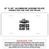6 X 12 Full Size Aluminum License Plate for Cars and Trucks  Thumbnail
