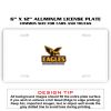 6 X 12 Full Size Aluminum License Plate for Cars and Trucks  Thumbnail