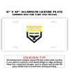 6 X 12 Full Size Aluminum License Plate for Cars and Trucks  Thumbnail