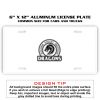 6 X 12 Full Size Aluminum License Plate for Cars and Trucks  Thumbnail