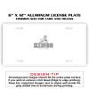 6 X 12 Full Size Aluminum License Plate for Cars and Trucks  Thumbnail