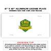 6 X 12 Full Size Aluminum License Plate for Cars and Trucks  Thumbnail