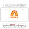 6 X 12 Full Size Aluminum License Plate for Cars and Trucks  Thumbnail