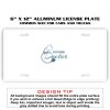 6 X 12 Full Size Aluminum License Plate for Cars and Trucks  Thumbnail