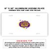 6 X 12 Full Size Aluminum License Plate for Cars and Trucks  Thumbnail
