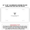 6 X 12 Full Size Aluminum License Plate for Cars and Trucks  Thumbnail