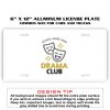 6 X 12 Full Size Aluminum License Plate for Cars and Trucks  Thumbnail