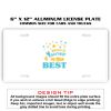 6 X 12 Full Size Aluminum License Plate for Cars and Trucks  Thumbnail