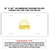 6 X 12 Full Size Aluminum License Plate for Cars and Trucks  Thumbnail