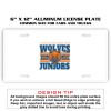 6 X 12 Full Size Aluminum License Plate for Cars and Trucks  Thumbnail