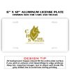 6 X 12 Full Size Aluminum License Plate for Cars and Trucks  Thumbnail