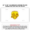 6 X 12 Full Size Aluminum License Plate for Cars and Trucks  Thumbnail